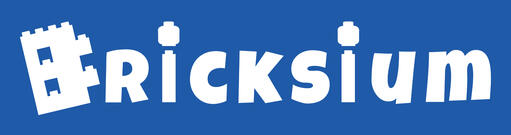 Bricksium logo in white with blue background